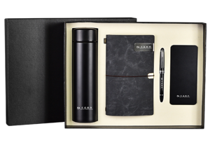 Подарочный набор 4в1 (Термокружка, записная книжка, ручка, power bank) QY339-3
